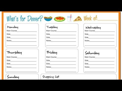 MEAL PLAN for Eating Disorder Recovery (Detailed + Calories)